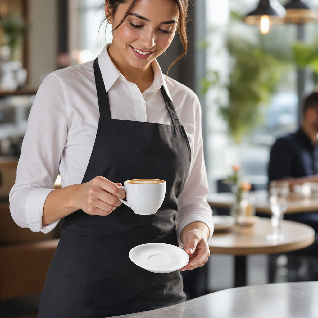 Cappuccino Saucers 200ml Porcelain for Hotels & Cafés (Pack of 12)