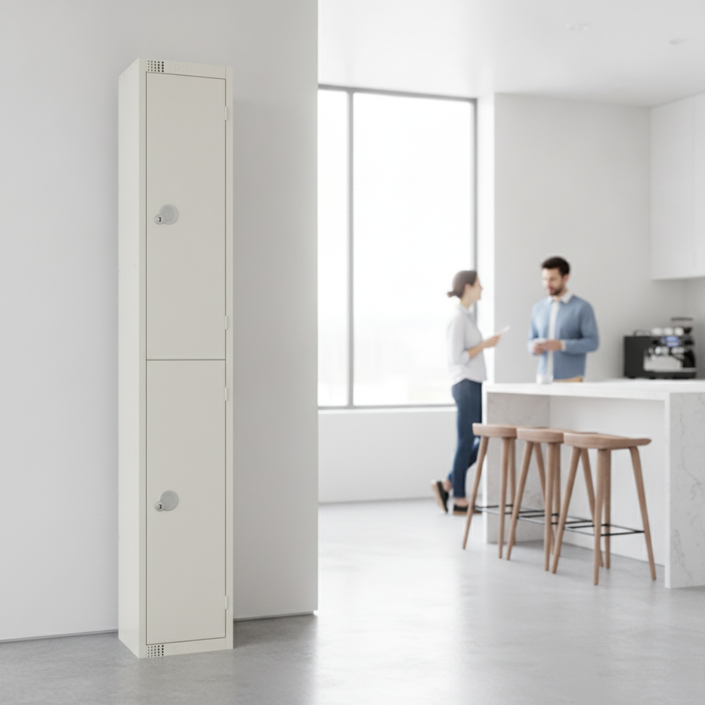 Powder Coated Steel Double Door Lockers 450mm Deep for Secure Storage