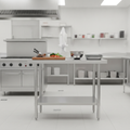 430 Stainless Steel Prep Table 600mm for Food Preparation