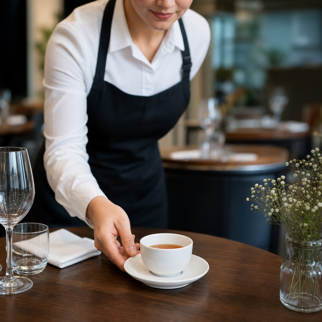 Tea Cup Saucer 60mm Porcelain for Professional Catering (Pack of 12)
