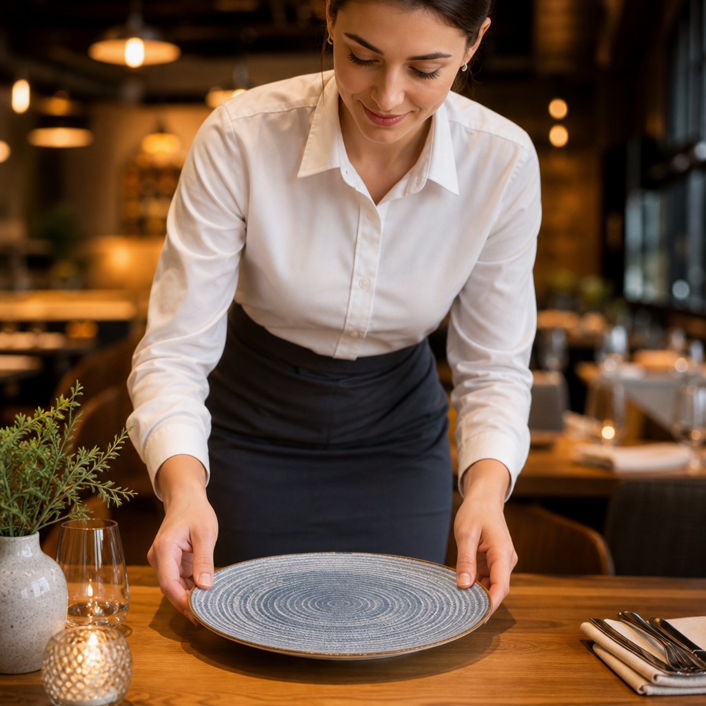 Coupe Plates 260mm Porcelain for Restaurants & Cafés (Pack of 12)