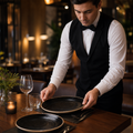 Alumina Vitrified Coupe Plates Vitrified Ceramic for Fine Dining (Pack of 12)