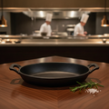 Cast Iron Oval Eared Dish 180x120mm for Oven-to-Table Service