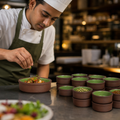Stacking Trays Vitrified Stoneware for Kitchen Use (Pack of 12)