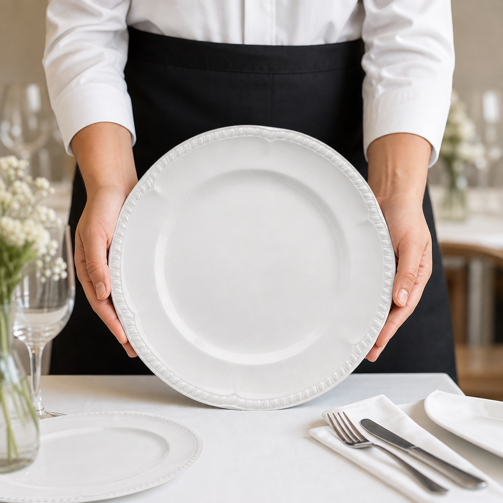 Porcelain Buckingham Plates 254mm for Catering Establishments