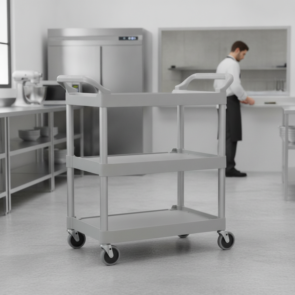 Polypropylene Utility Trolley 90.7kg for Light-Duty Service