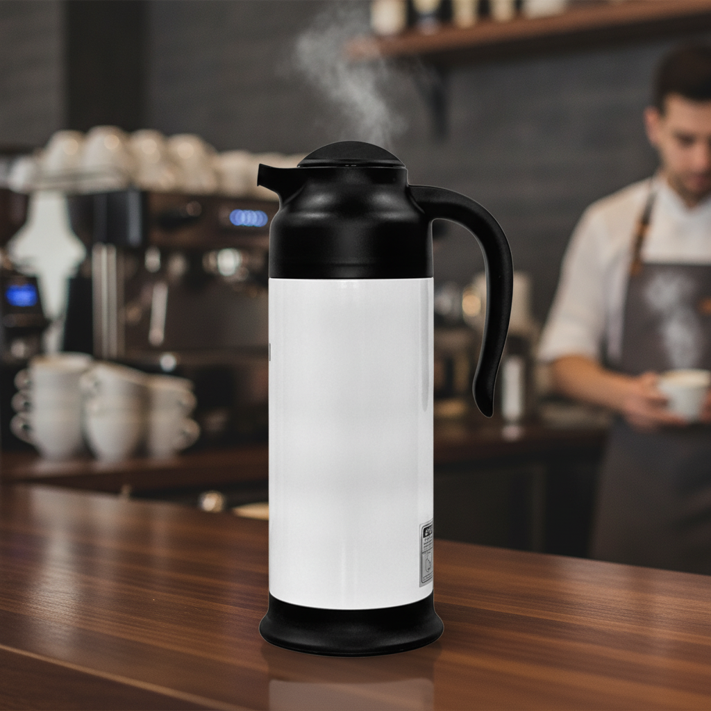 Stainless Steel Shatterproof Vacuum Jug 1L for Beverage Service