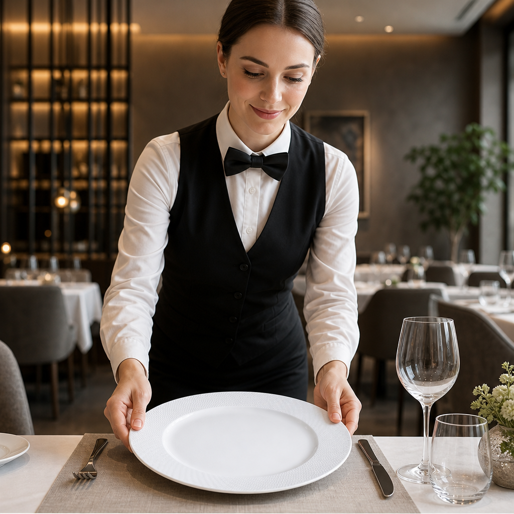 Plates 300mm Bone China for Upscale Dining (Pack of 12)
