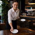 Cappuccino Saucers 160mm Vitrified Porcelain for Cafés & Restaurants (Pack of 12)