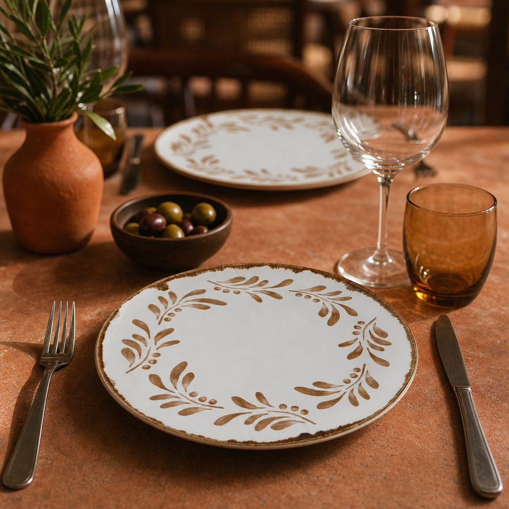 Coupe Plates 220mm Terracotta for Dining Experiences (Pack of 12)