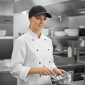 Polycotton Black Baseball Cap for Outdoor Work