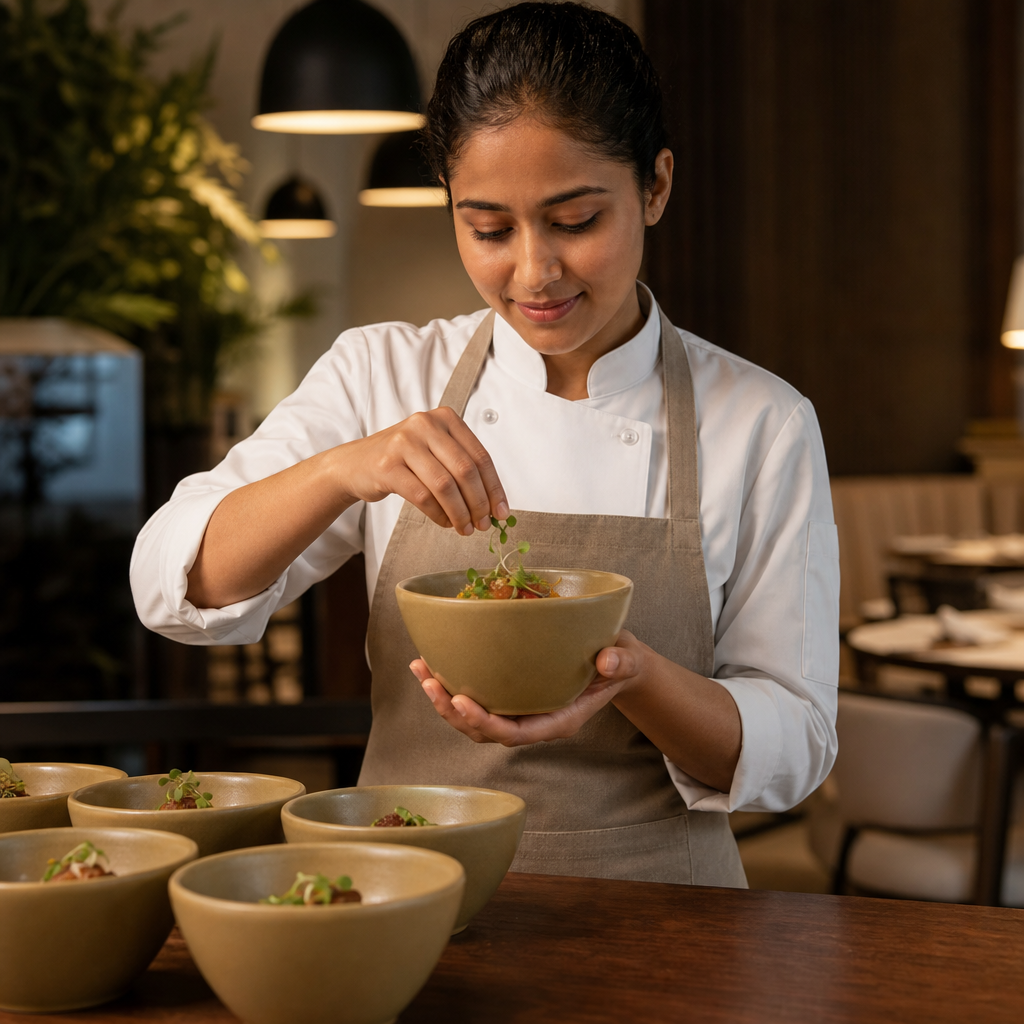 Deep Bowls 240ml Sand Porcelain for Casual Dining (Pack of 12)