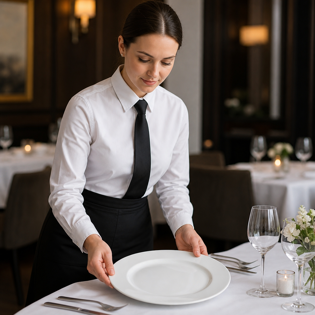 Wide Rimmed Plates 273mm White Ceramic for Hospitality (Pack of 12)