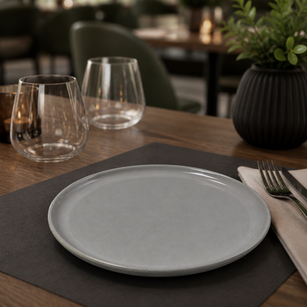 Plates 200mm White Vitrified Stoneware for Unique Table Settings (Pack of 24)