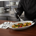 Stainless Steel Serving Fork 220mm for Catering & Hospitality (Pack of 12)