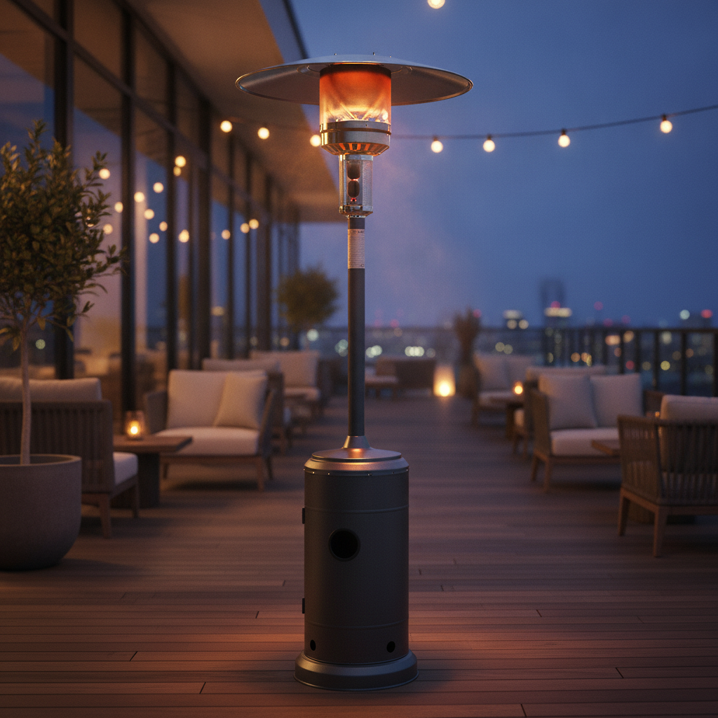 Steel Patio Heater 2250mm for Outdoor Spaces