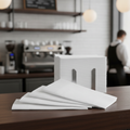 Recyclable White Dinner Napkins 40x40cm for Bars & Cafés (Pack of 2000)
