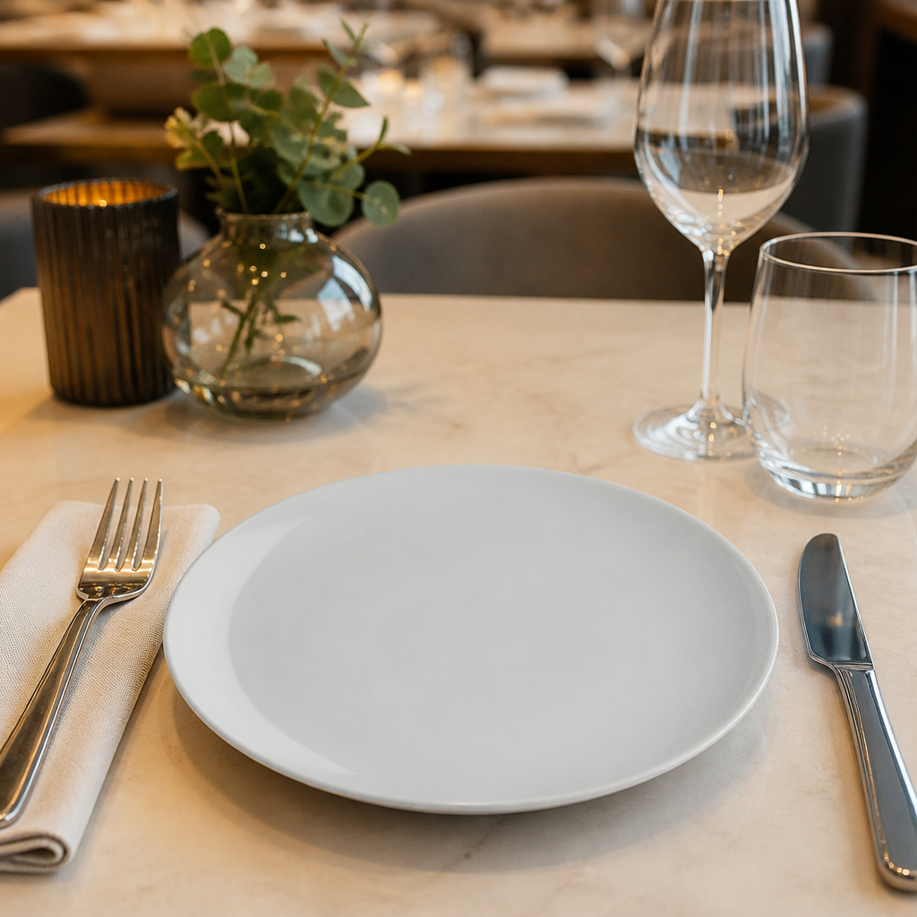 Coupe Plates 171mm White Porcelain for Elegant Dining (Pack of 36)