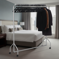 Metal Garment Rail 30 Capacity for Hotel Rooms & B&Bs