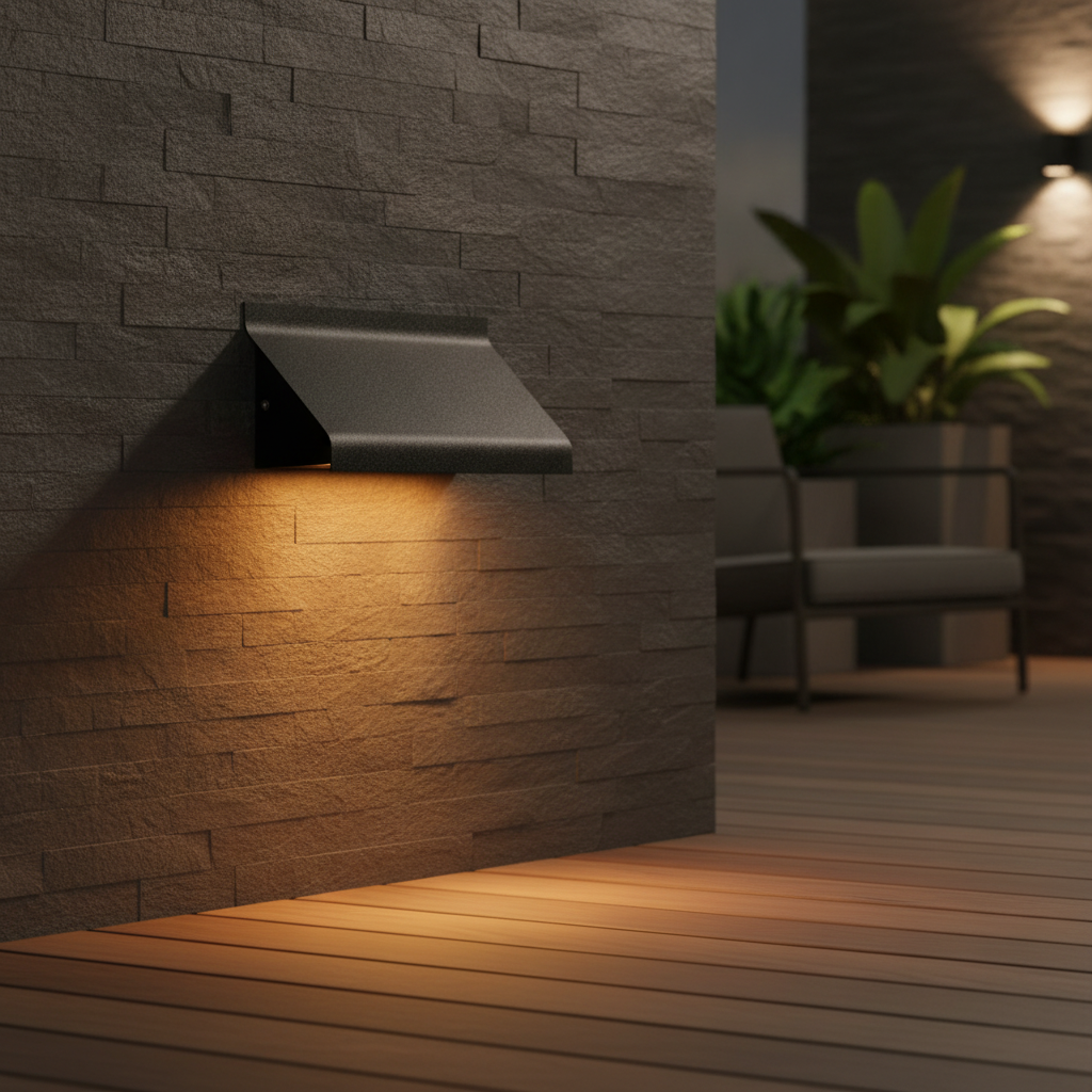 Aluminium Wall Light Black for Outdoor Spaces