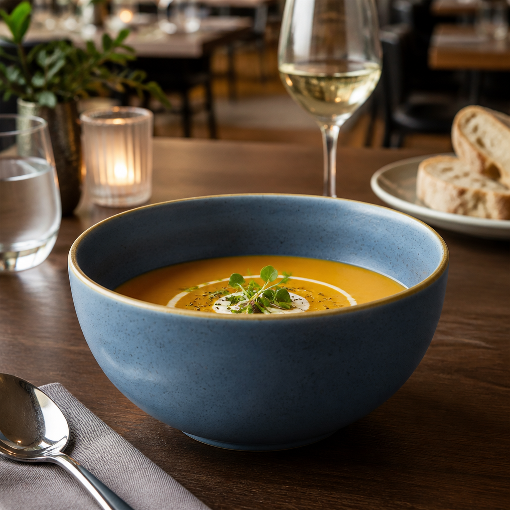 Stonecast Blueberry Soup Bowls 470ml for Hospitality Use