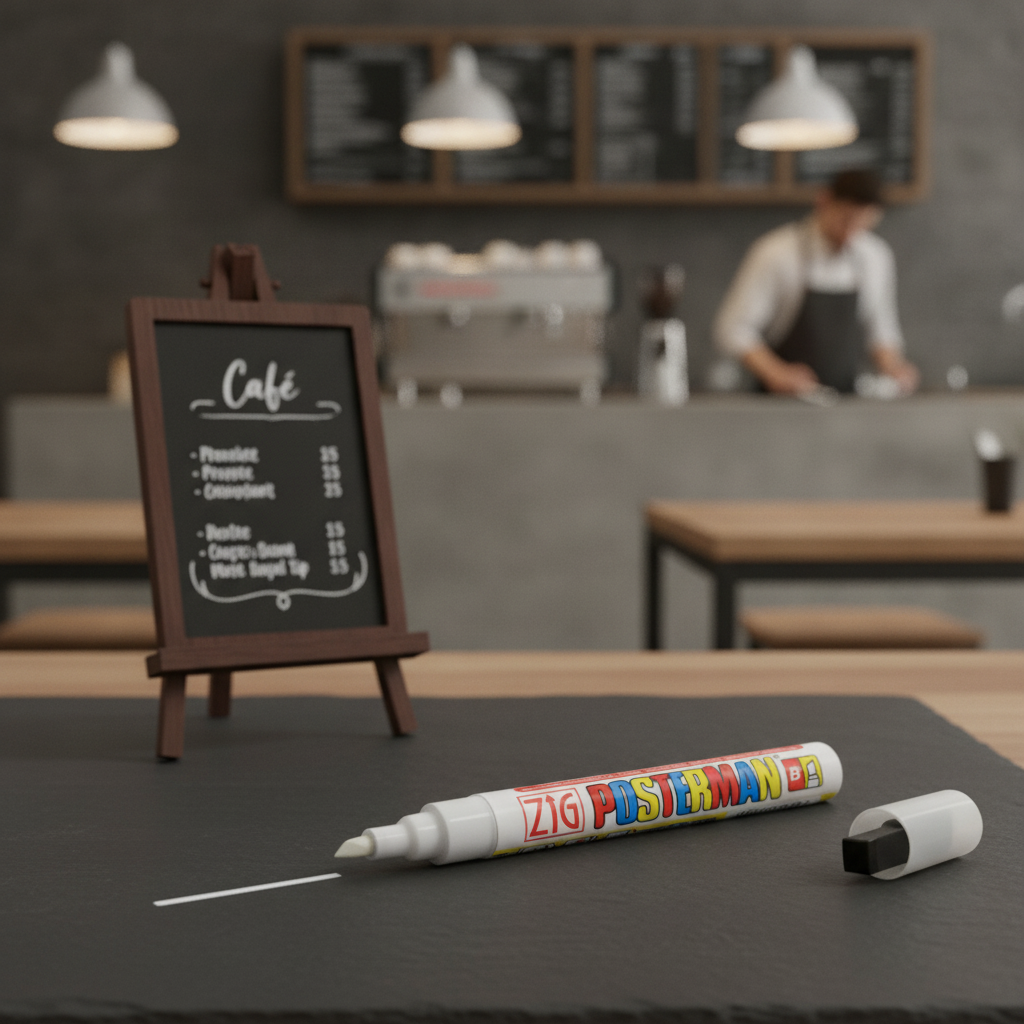 Plastic White Marker 6mm Tip for Blackboard Use