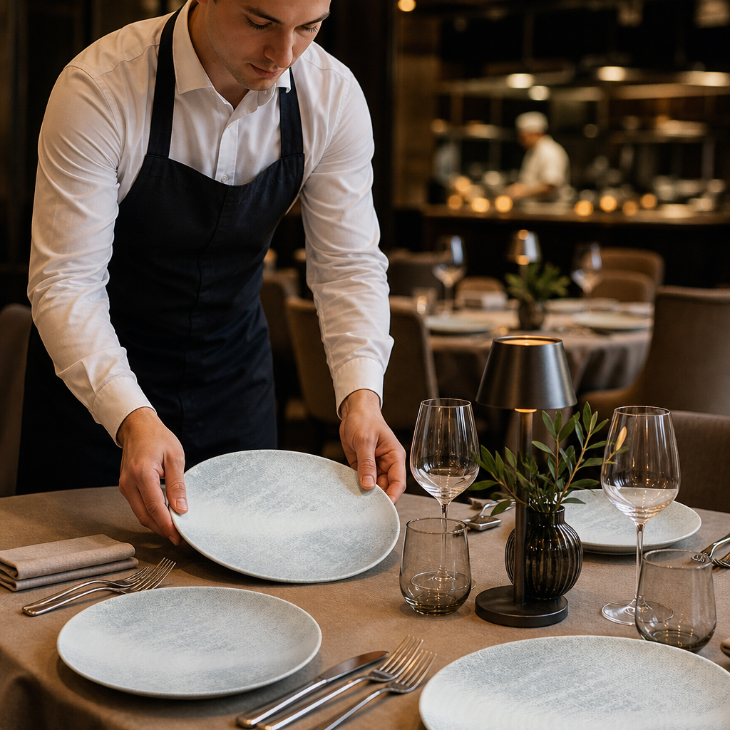 Organic Vitrified Coupe Plates 290mm Ceramic for Table Settings (Pack of 12)