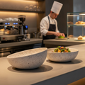 Stone Terrazzo Bowl 295mm for Stylish Food Displays