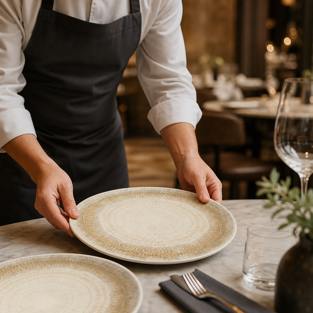 Coupe Plates 280mm Ceramic for Contemporary Table Settings (Pack of 12)