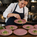 Alumina Bowl 255mm Pink Vitrified Ceramic for Culinary (Pack of 12)