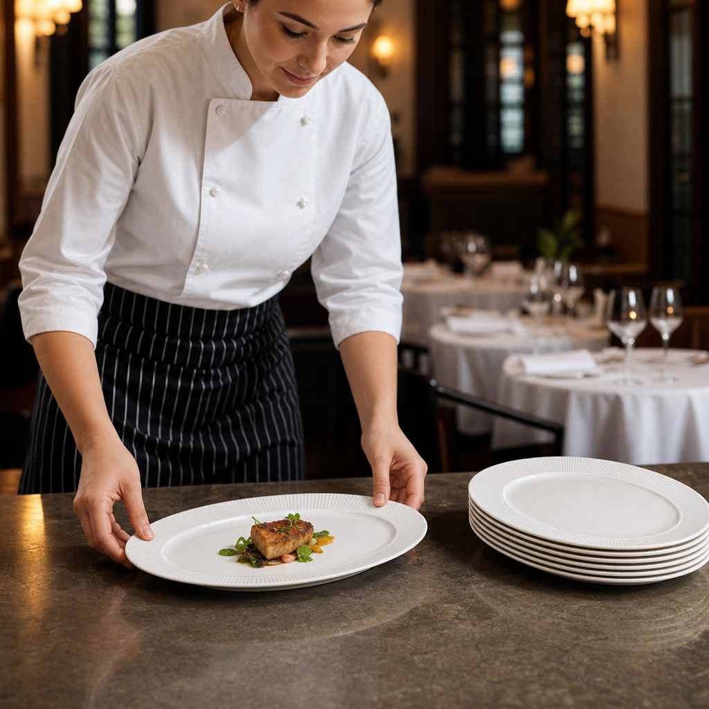 Rimmed Oval Plates 240x150mm Fine China for Elegant Dining (Pack of 12)