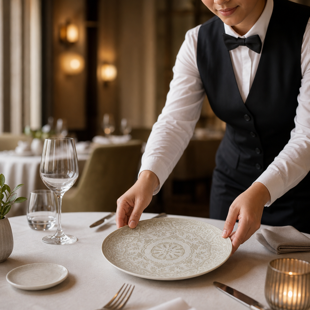 Coupe Plates 202.5mm Vitrified Ceramic for Hospitality Use (Pack of 12)