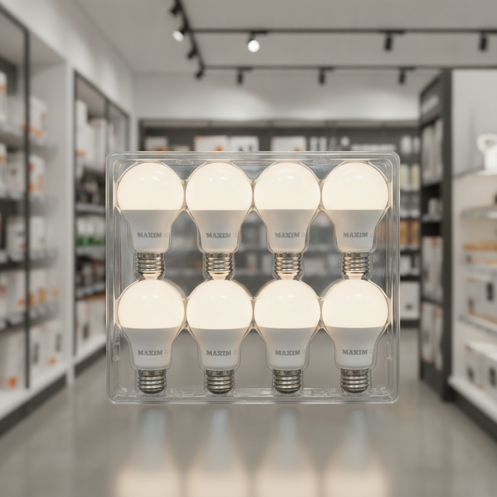 Plastic & Aluminium LED GLS Bulbs 10W for Retail Display (Pack of 10)