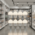 Plastic & Aluminium LED GLS Bulbs 10W for Retail Display (Pack of 10)
