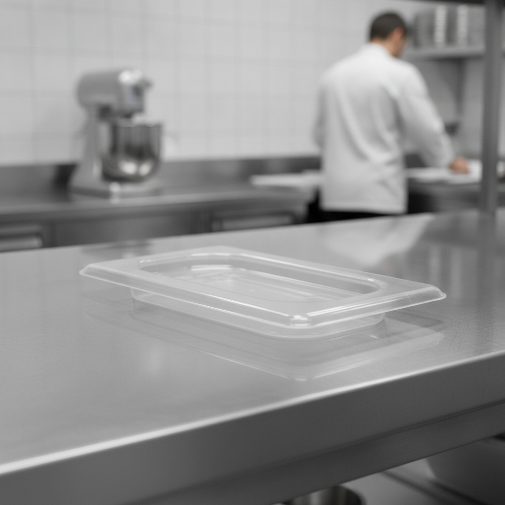Copolymer Gastronorm Food Tray Flat Lid GN 1/9 for Professional Kitchens