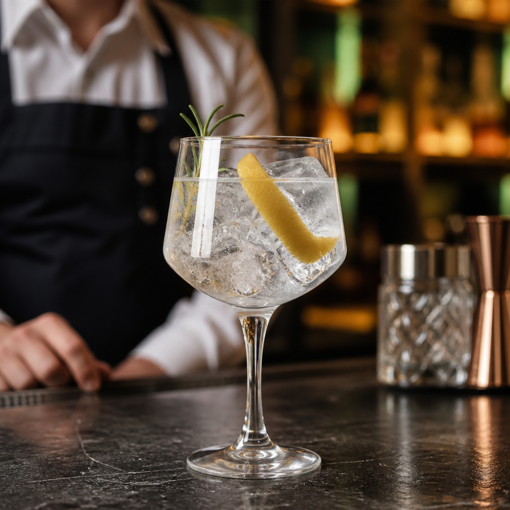 Glass Gin Goblets 600ml Arome for Serving Cocktails (Pack of 6)