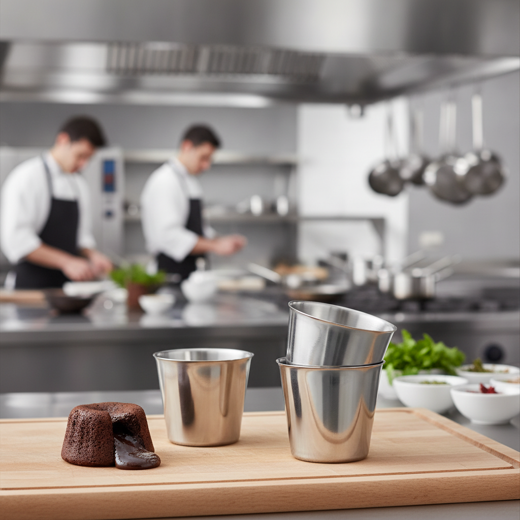 Stainless Steel Dariole Mould 60x55mm for Culinary Presentation
