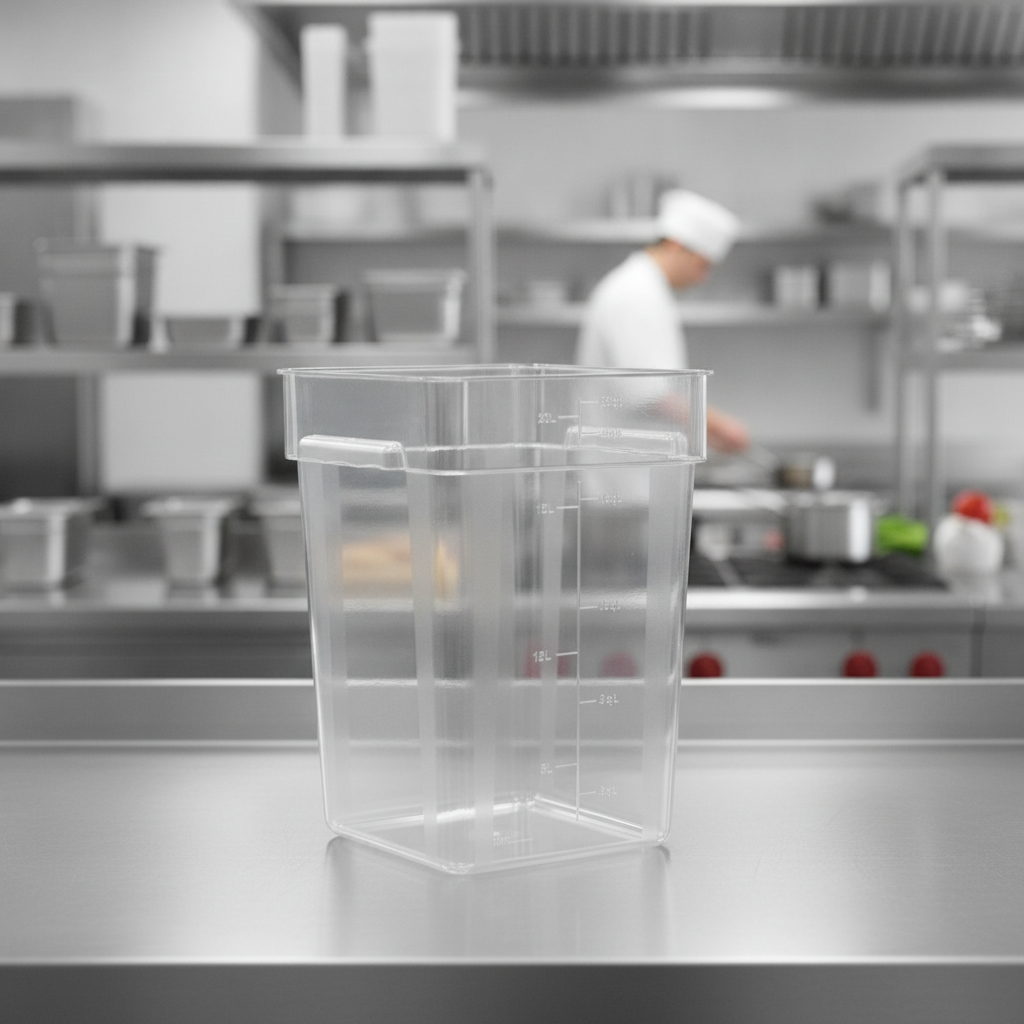 ABS Square Storage Container 20L for Professional Kitchens
