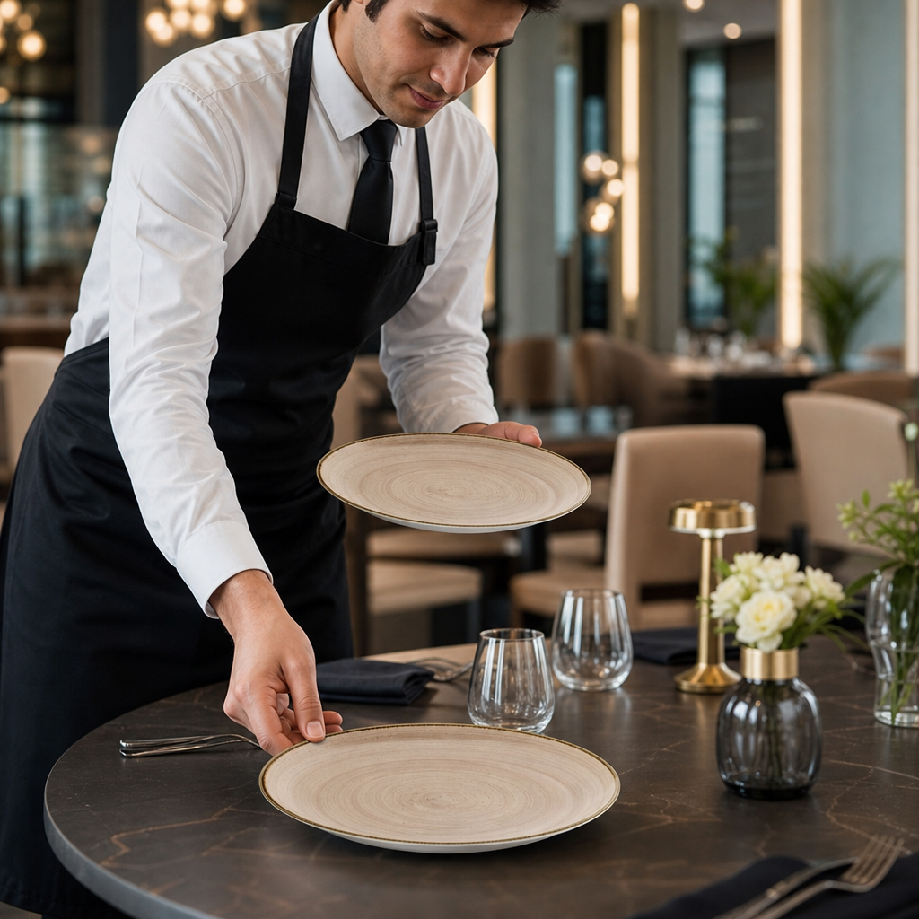 Coupe Plates 260mm Vitrified Ceramic for Modern Tabletops (Pack of 12)