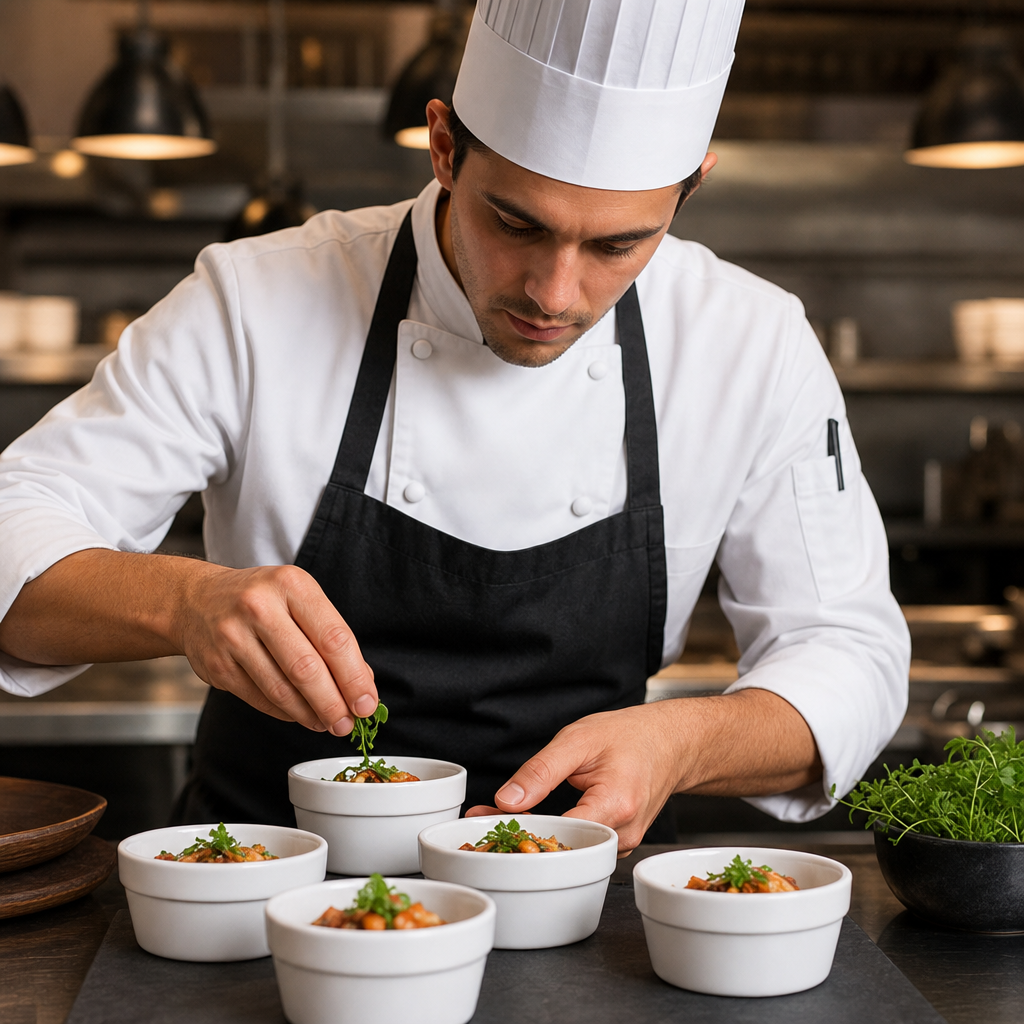 Ramekins 95mm Vitrified Porcelain for Restaurants (Pack of 6)