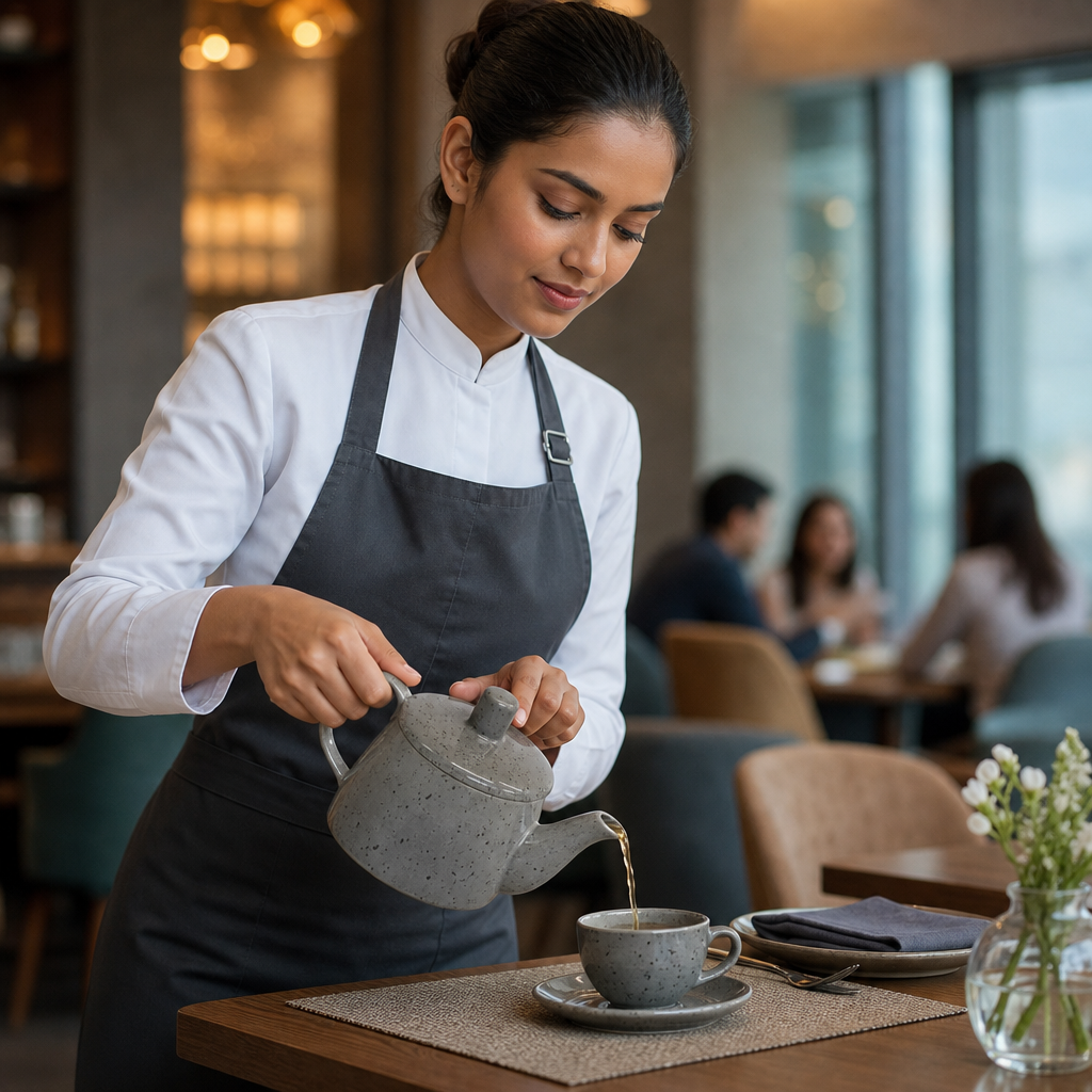 Replacement Lids for 426ml Teapots in Super Vitrified Ceramic for Beverage Service (Pack of 6)