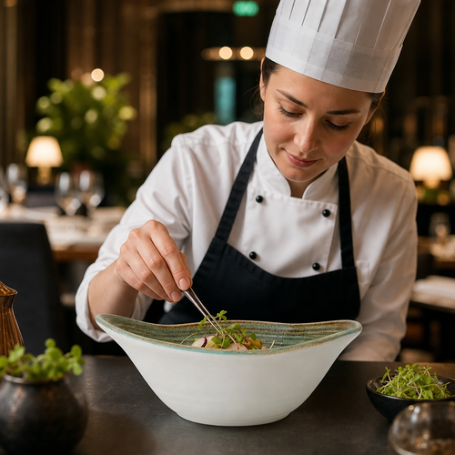 Alumina Tall Bowls 125mm Vitrified Ceramic for Fine Dining (Pack of 12)