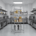 Zinc Coated Steel 4 Tier Wire Tower Unit for Storage Solutions