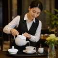 Ceramic Replacement Lids for 426ml Teapots for Cafés (Pack of 6)
