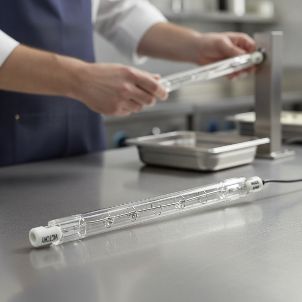 Infrared Quartz Heat Bulb 200W for Catering Applications
