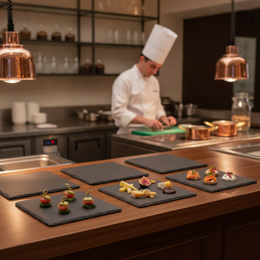 Slate Square Boards 300x300mm for Buffet Presentations (Pack of 5)