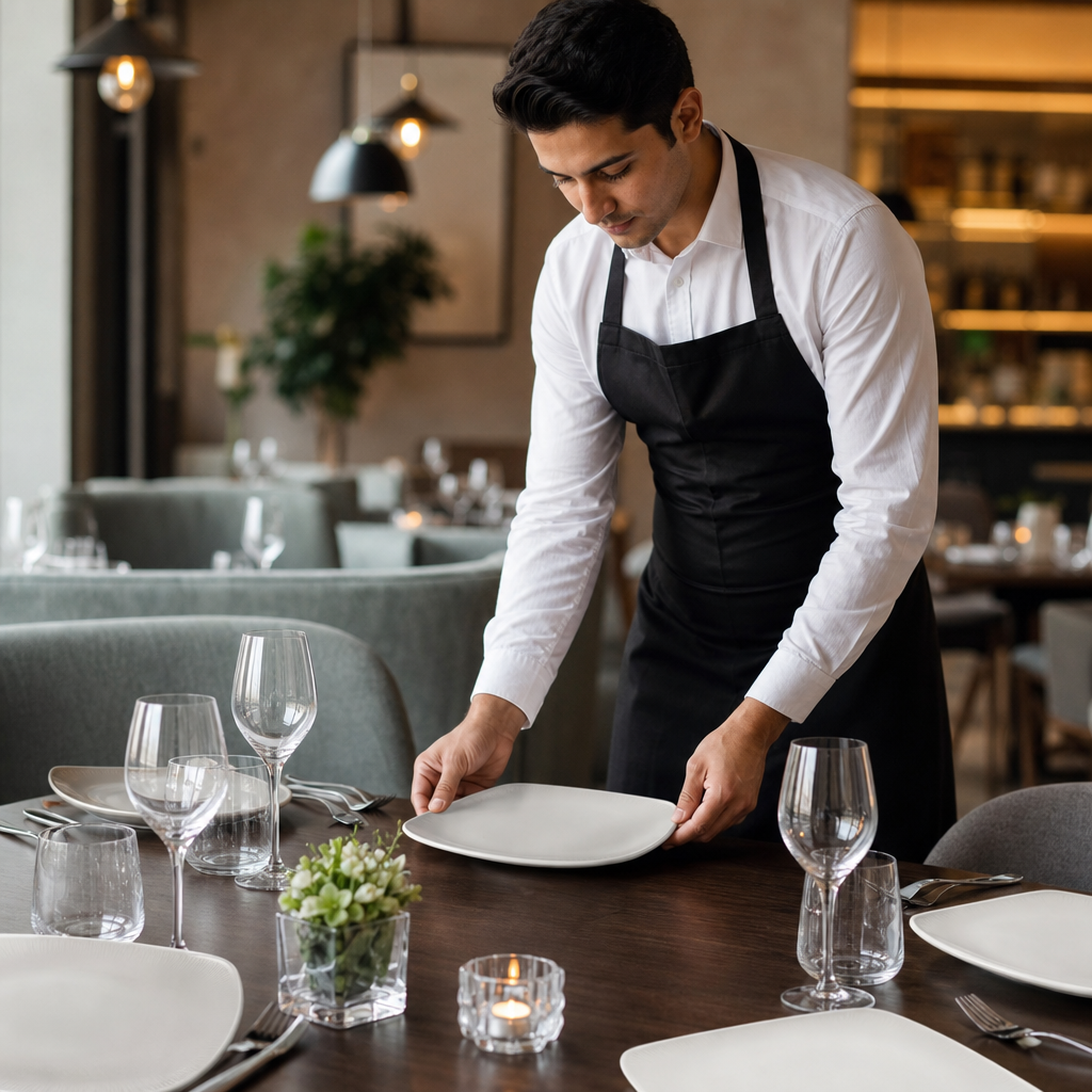 Square Plates 295mm Porcelain for Modern Dining (Pack of 12)