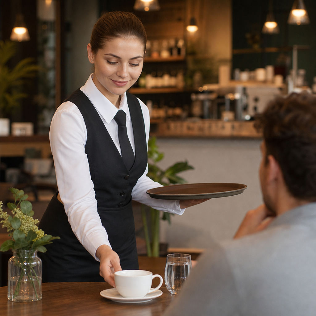Low Round Cups 350ml Porcelain for Restaurants & Cafés (Pack of 6)