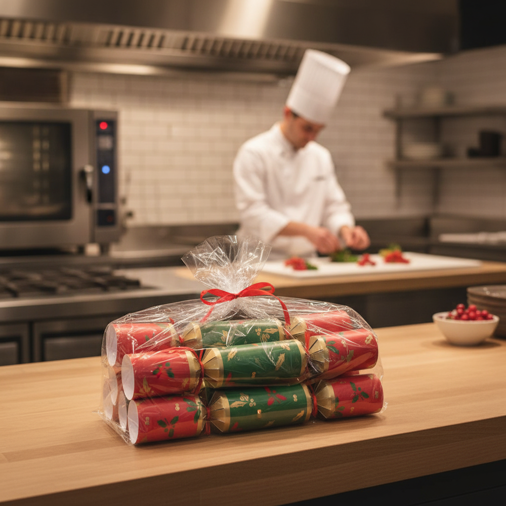 Paper Christmas Crackers 9in for Festive Celebrations (Pack of 50)