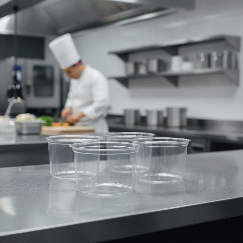 PLA Round Deli Pots 455ml for Catering & Takeaway (Pack of 500)